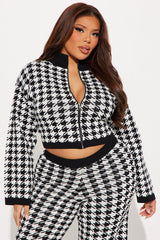 Do You Love Me Sweater Pant Set - Black/White