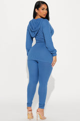 Time Is Right Legging Set - Denim