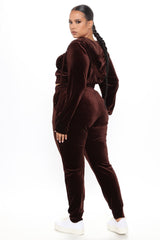 Down To Lounge Pant Set - Brown