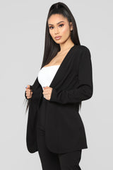 Payin' It Forward Blazer Set - Black