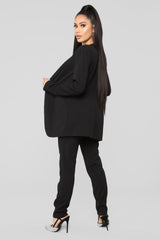 Payin' It Forward Blazer Set - Black