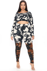 Best Of Both Worlds Legging Set - Black/combo