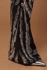 Amira Embellished Pant - Black