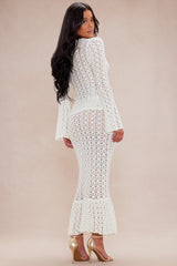 Maribelle Crochet Skirt Set - Cream