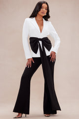 Special Occasion Suit Set - White/Black