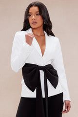 Special Occasion Suit Set - White/Black