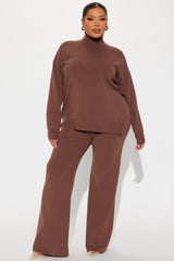 Staying Here Sweater Pant Set - Mocha