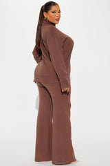 Staying Here Sweater Pant Set - Mocha