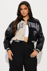 Touchdown Raiders Bomber Jacket - Black