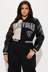 Touchdown Raiders Bomber Jacket - Black