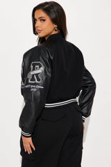 Touchdown Raiders Bomber Jacket - Black