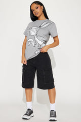 Bugs Bunny Jumbo Print Graphic Tee - Grey