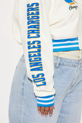 LA Chargers Bomber Jacket - Cream