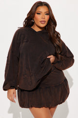 Don't Cross Me Bubble Skirt Set - Black