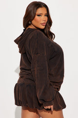 Don't Cross Me Bubble Skirt Set - Black