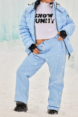 Snow Much Fun Snowboard Pants - Light Blue