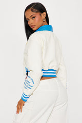 LA Chargers Bomber Jacket - Cream
