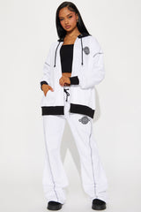 Original Sport Flare Sweatsuit Set - White/Black