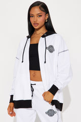 Original Sport Flare Sweatsuit Set - White/Black