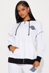 Original Sport Flare Sweatsuit Set - White/Black