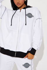 Original Sport Flare Sweatsuit Set - White/Black