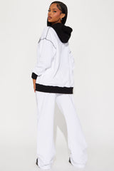 Original Sport Flare Sweatsuit Set - White/Black