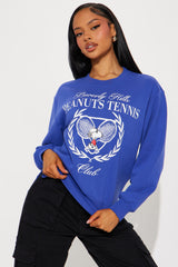 Beverly Hills Peanuts Tennis Sweatshirt - Navy
