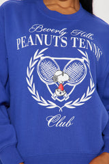 Beverly Hills Peanuts Tennis Sweatshirt - Navy