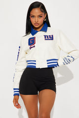 New York Giants Bomber Jacket - Cream