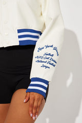 New York Giants Bomber Jacket - Cream