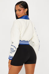 New York Giants Bomber Jacket - Cream