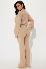 No Pretending Sweater Pant Set - Taupe