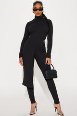 Watch Out For Her Legging Set - Black