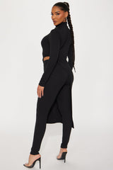 Watch Out For Her Legging Set - Black