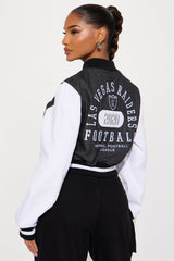 Raiders Home Game Jacket - Black Wash