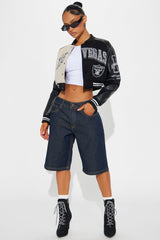 Touchdown Raiders Bomber Jacket - Black