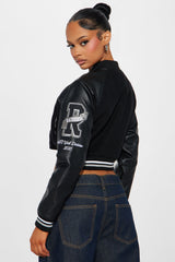 Touchdown Raiders Bomber Jacket - Black