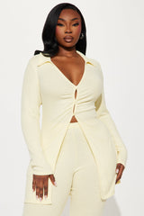 Camille Cozy Pant Set - Butter Yellow