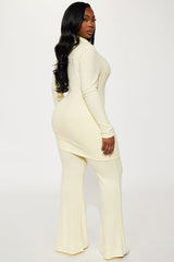 Camille Cozy Pant Set - Butter Yellow