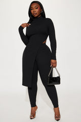 Watch Out For Her Legging Set - Black