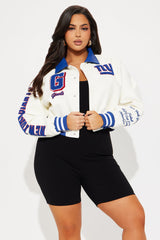 New York Giants Bomber Jacket - Cream