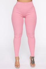 Wrong Way Sweater Pant Set - Pink