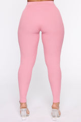 Wrong Way Sweater Pant Set - Pink