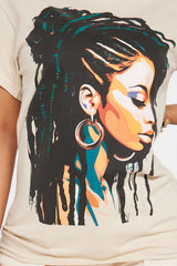 In Love With Myself Graphic Tee - Sand