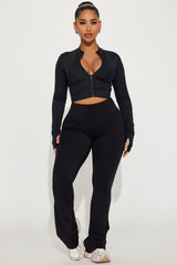 Nyma Ruched Yoga Pant - Black
