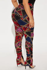 Bree Marie Baroque Stacked Legging - Black/combo