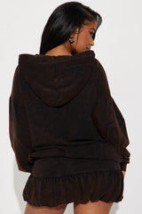 Don't Cross Me Bubble Skirt Set - Black