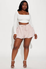 Staying Cutesy Bubble Short - Blush