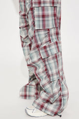 Helena Plaid Cargo Jogger - Multi Color