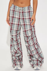 Helena Plaid Cargo Jogger - Multi Color